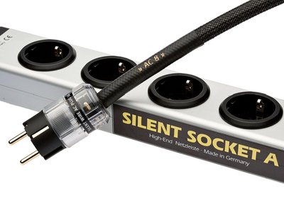 SilentSocket 8 Cu - фільтр: 8 розеток, 1.5m (вилка SERIES 16 AC, кабель живлення AC 8 Cu) 347814 фото