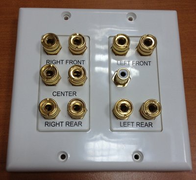 5.1 Surround Sound Distribution Wall Plate LM02-1007 (для підключення AV-ресивера) 180492 фото