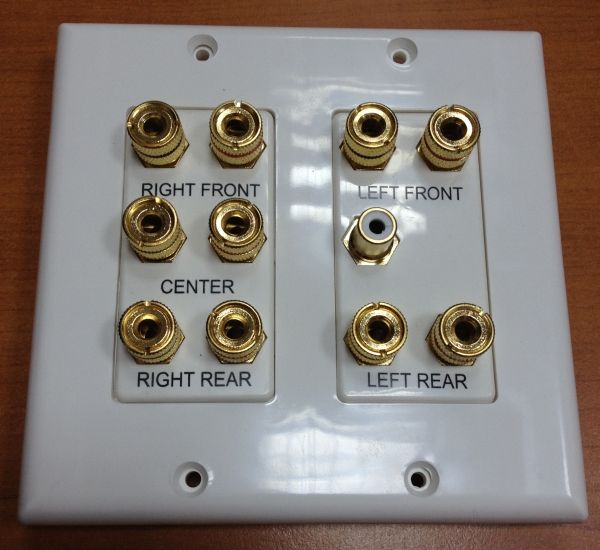 5.1 Surround Sound Distribution Wall Plate LM02-1007 180492 фото