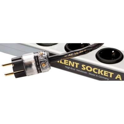 SilentSocket 16 Cu - подовжувач: 6 розеток, 1.5 m (кабель живлення AC 16Cu, вилка SERIES 16 AC) 347819 фото